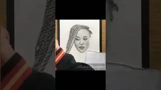Satisfying and Relaxing Graphite Pencil Portrait Drawing Art Time Lapse of a Beautiful Woman