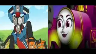 Trains formers 4 cursed lady track arachnis vs Thomas spider robot op Thomas prime rosimus prime is 