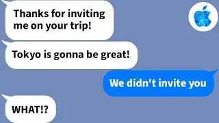 【Apple】I told her she wasn't invited, but she tried to come with us to Japan anyway...