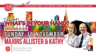 Welcome to Sunday Worship - Live from The Salvation Army Chelmsford Citadel (UKIT) 16.11.2025 @10 am
