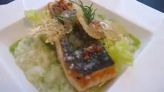 Delicious Dill Risotto with salmon (Italian Cuisine)