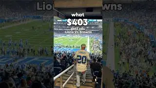 что можно получить за 403 доллара на игре Lions & Browns #detroitlions #nfl #its2easy #viral