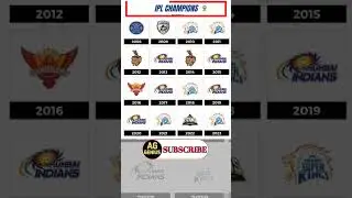 | IPL Champions In Each Year | IPL 2023 Champion | MS Dhoni vs Hardik Pandya #ipl2023 #gtvscsk