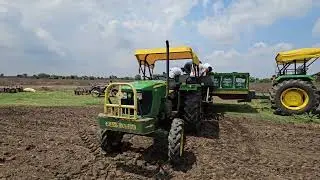 पूसा बासमती 1847 धान की सीधी बुवाई | John deere 5105 4wd 13 टन्श लालवानी सिडल#farmingvideo #paddy