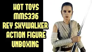 Hot Toys MMS 336 Star Wars The Force Awakens Rey Skywalker Action Figure Unboxing