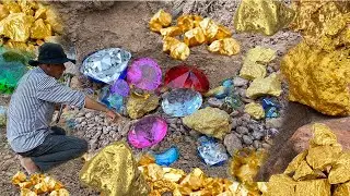 Find Pearls Diamonds Gemstones Under Stone at the hillside-I found a lot of gold dimond and crystal