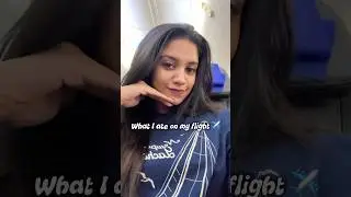 What I ate on my flight ✈️ #minivlog #malayalam #whatieatinaday #kerala #vlog #foodchallenge #canada