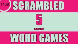 Scrambled Word Games-  | Can you guess all scrambled words? Jumbled Words| Guess the Word Games