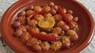 جربي هاد طاجين كفتة الدجاج بمذاق السمك  خرافي😋لي ذاقو يحلف عليه مصاوب بالسمك الابيض👌😍🇲🇦
