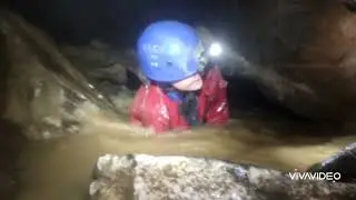 Scary caving - tight spaces under water