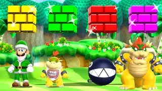 Mario Party 9 Minigames High Rollers - Боузер против Луиджи против Чейн Чомпа против Боузера-млад...