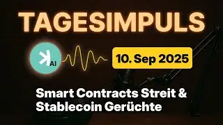 Kaspa Daily (10. Sep) - Smart Contracts Streit & Stablecoin Ger&uuml;chte