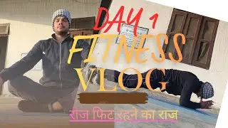 My First Video l Day -1 Daily Morning Fitness Routine | Running + Yoga | No Talking Vlog 