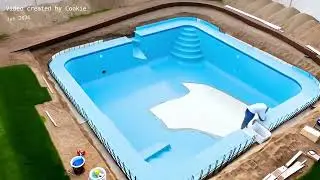 Relaxing Timelapse of Backyard Pool | CookieTimelab