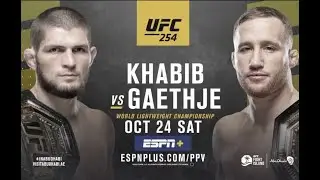 UFC 254 Full Fight - Khabib Nurmagomedov vs Justin Gaethje Full Fight HD