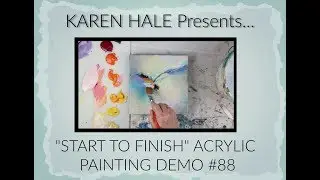 Start to Finish  Abstract Acrylic Painting