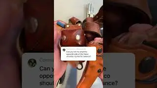 What&rsquo;s the counterbalance on a Galco shoulder holster for revolvers?￼