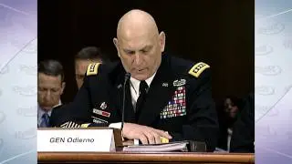 Army Chief of Staff General Ray Odierno Talks About Sequestration