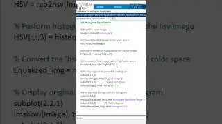 Optimize images with histogram equalization in MATLAB #Shorts