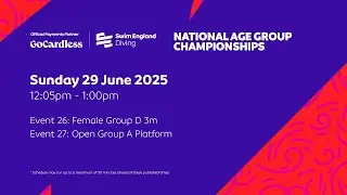 Swim England - National Age Groups Diving Championships 2025