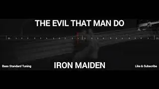 IRON MAIDEN - THE EVIL THAT MAN DO ( BASS TAB )