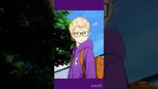 Tsukishima Kei Haikyuu Edit Block Purple Moon Earrings Charm #anime #haikyuu #tsukishima #merch