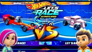 Hot Wheels Let&acute;s Race Ultimate Speed &ndash; Brights with Madfast VS Coop with Gotta Go