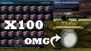 Rocket League | HUGE 100 PCC crate opening + TRADE UP | INSANE TW ZOMBA