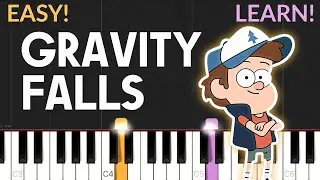 Gravity Falls Main Theme | EASY Piano Tutorial
