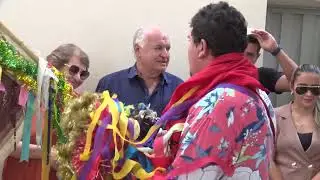 O Parque Ecológico Olho D´Água recebeu grupo de Folia de Reis da cidade de Alterosa.