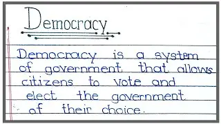 essay on democracy /essay on democracy in english / essay on democracy in india / democracy essay /