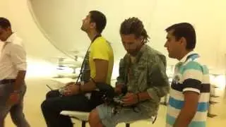 Пролет с мультикоптером внутри помещения, Техническое видео (flycamstudio)