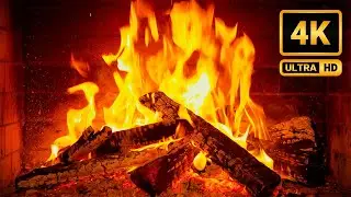 Elegant Piano Music & Fireplace 🔥 Natural Fire Sounds & Jazz Playlist