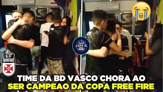EMOCIONANTE!😭REA&Ccedil;&Atilde;O DA BD VASCO AO SER CAMPE&Atilde;O DA COPA FF, CHORARAM MUITO!