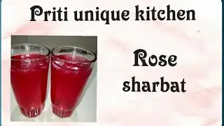 Home rose sharbat | with out crush | easy refreshing drink for summer |