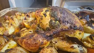🍋 The Perfect Lemon Herb Roast Chicken with Crispy Potatoes | Easy Dinner Recipe