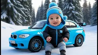 Car Drift in Snow 🚗❄️🎶 | Exciting Snow Car Drift Song for Toddlers & Preschoolers