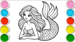 How to drow easy step marmaid drawing colouring for kids 
