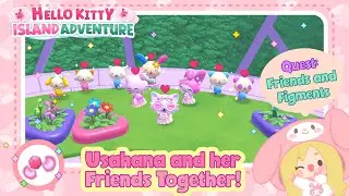 Usahana and her friends together! Hello Kitty Island Adventure #hellokitty #sanrio