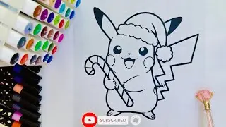  Pikachu Pok&eacute;mon 🔥How to coloring Pikachu| Coloring Page | Art Markers