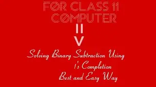 📌 Title: Rules of Binary Subtraction Using 1&rsquo;s Complement | Easy Explanation