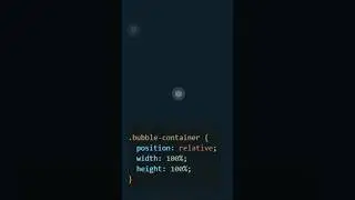 Bubble Animation | HTML CSS #html #css #coding #animation