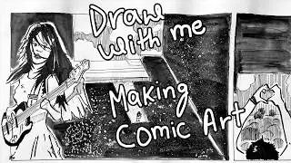 Drawing comic art traditionally | Draw with me | Chill