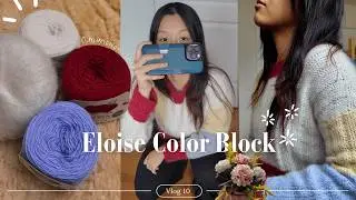 Crocheting an intermediate Tunisian sweater as a beginner | Vlog 010