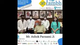 AARAMBH: team Aarambh meeting with Mr. Ashok Parnami Ji#आrambh#spirometry#phyisotherapyincovid#lungs