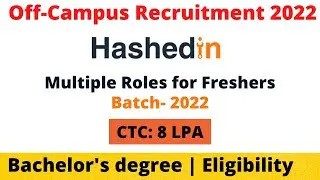 HashedIn by Deloitte Freshers off Campus JOB Opportunities | CTC 8 LPA | HASHEDIN Recruitment 2022