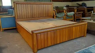 Latest Teakwood Double bed with storage....@newluckyfurniture4524