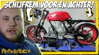 Honda NSR 110CC MALOSSI BLOK DEMONTEREN & APRILIA RS ACHTERBRUG + SCHIJFREM SWAP!