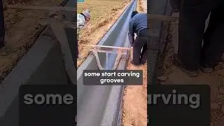 How Concrete Drainage Channels Are Made!