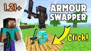 Minecraft: Automatic Armour Swapper🔃 (Tutorial)1.21+ (Mcpe/Java/Bedrock/Xbox/PS4/Nintendo)